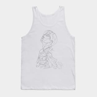 jhope outline Tank Top